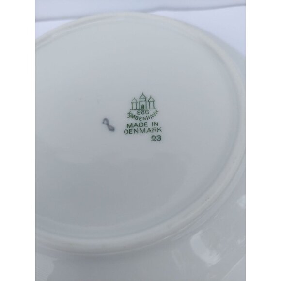 2 Bing & Grondahl Cornflower 7" Coupe Soup Bowls VGC Kjobenhavn Denmark - Picture 3 of 3